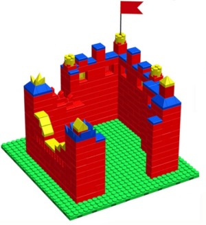 Готовое решение конструктор большой Крепость-2 120х126х126 см