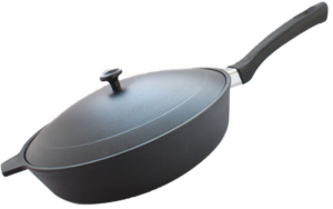 Сковорода чугунная 28 см с ручкой и крышкой