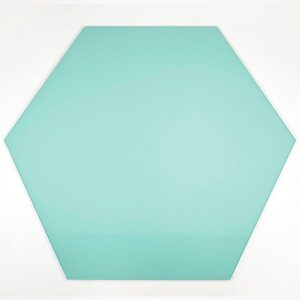 Шестиугольная стеклянная магнитно-маркерная доска