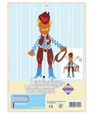 Заготовка из фанеры Ковбой для выпиливания лобзиком