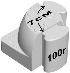 Соединительный уголок (R 7 см) для балансировочной дорожки