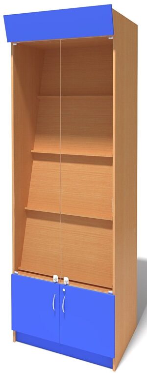 Витрина книжная демонстрационная, 800x550x2400 мм