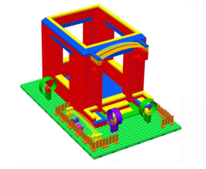 Готовое решение конструктор большой Домик-3 99х126х188 см