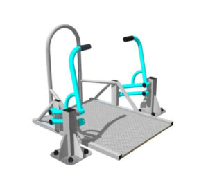 Уличный тренажер Жим от груди для людей с ОВЗ