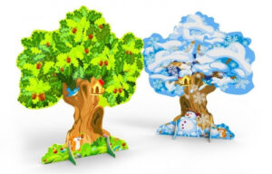 Декорация двусторонняя Дуб (зима, лето)