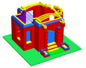 Готовое решение конструктор большой Дворец-2, 140х240х252 см