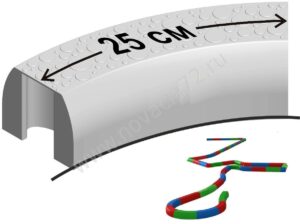 Поворот малый (25 см) для балансировочной дорожки