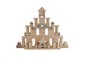 Конструктор из дерева Строитель (69 деталей)