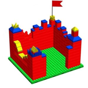 Готовое решение конструктор детский Крепость-1 68х63х72 см