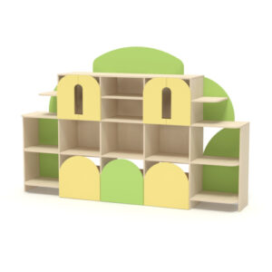 Стенка для игрушек Городок, 1700х450х1500 мм