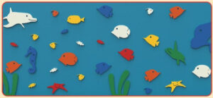 Скалодром пристенный Океан, 2700х2000 мм