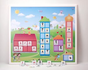 Магнитная доска Домики