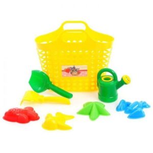 Набор для игр с песком в корзинке (8 предметов)