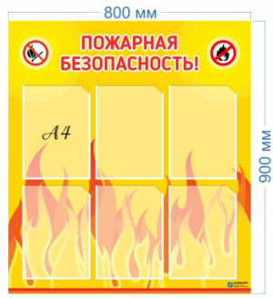 Стенд Пожарная безопасность, 0,8х0,9 м