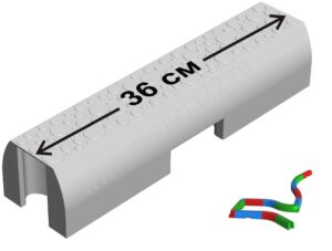 Прямой элемент (36 см) для балансировочной дорожки