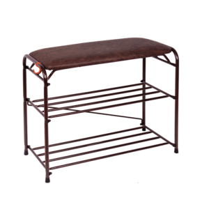 Подставка для обуви (обувница) с сиденьем, 3 полки