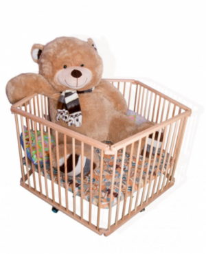 Манеж детский пятиугольный (на колесах)