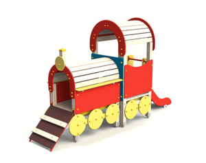 Игровой элемент Локомотив с горкой