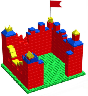 Готовое решение конструктор большой Крепость-1
