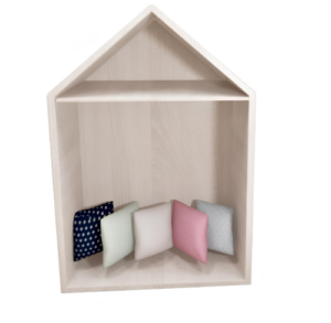 Стенка детская Домик с подушками, 900х500х1300 мм