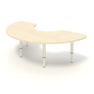Стол детский полукруглый с вырезом на регулируемых ножках (0-3 р. гр.)