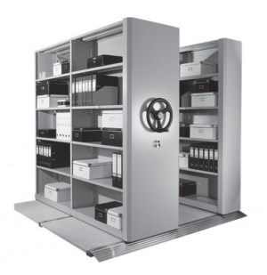 Стеллаж металлический мобильный для архива