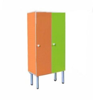 Шкафчик детский двухсекционный на металлокаркасе