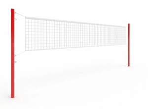 Ворота универсальные для волейбола, бадминтона, тенниса (комплект с сеткой)