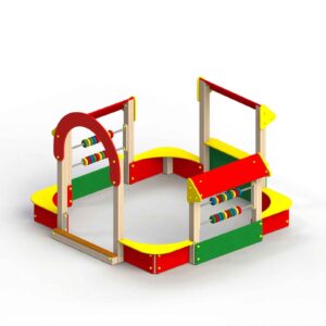 Песочный дворик 2900х2850 мм, h 1910 мм