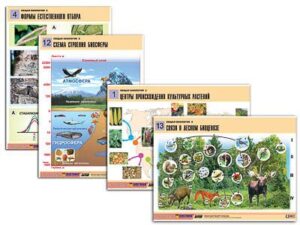 Комплект таблиц по биологии Общая биология 2