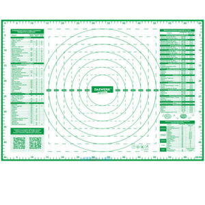 Коврик силиконовый для раскатки/запекания 46х66см, зеленый, ПОДАРОК пластик нож, DASWERK 608428