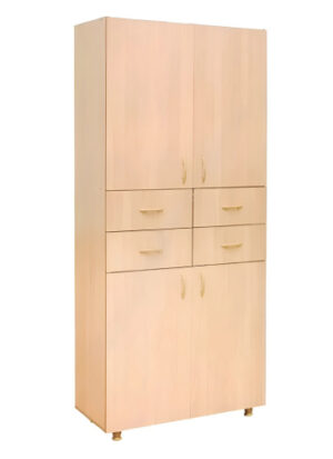 Шкаф 4-дверный (4 ящика) I Серия Референт