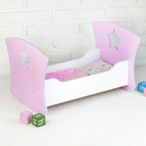 Кроватка для кукол деревянная, 500х300х160 мм