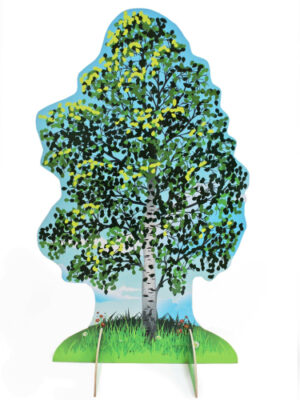 Театральная декорация двусторонняя Береза (лето, осень)