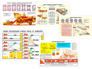 Плакаты Уборка, посев и уход за урожаем, Часть 2, 700х1000 мм