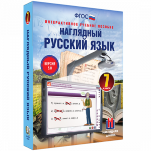Пособие для интерактивной доски Наглядный русский язык. 7 класс
