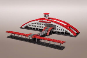 Набор для конструирования Железнодорожный вокзал г.Лабытнанги