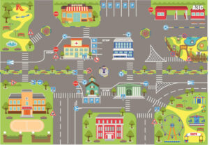 Коврик Дорожное движение