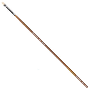 Кисть художественная профессиональная BRAUBERG ART CLASSIC, щетина, плоская, № 4, длинная ручка, 200714