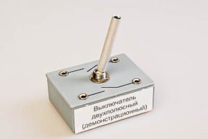 Выключатель двухполюсный (демонстрационный)